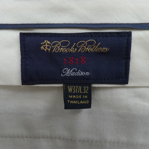 Brooks Brothers Pants Mens 37x30 Gray Madison Wool Dress Business Office - Picture 12 of 15